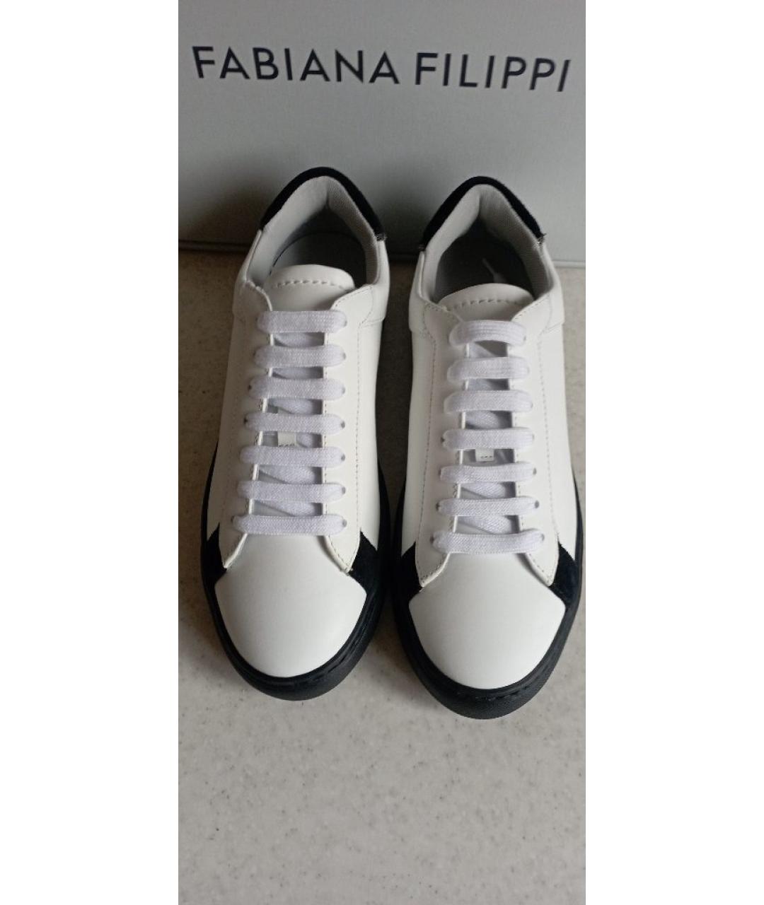FABIANA FILIPPI Белые кожаные кеды, фото 6