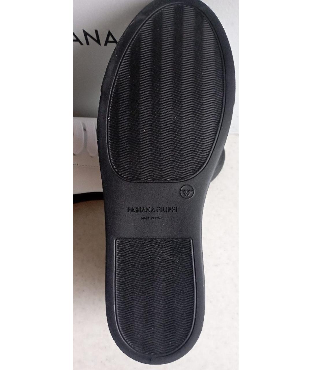 FABIANA FILIPPI Белые кожаные кеды, фото 7