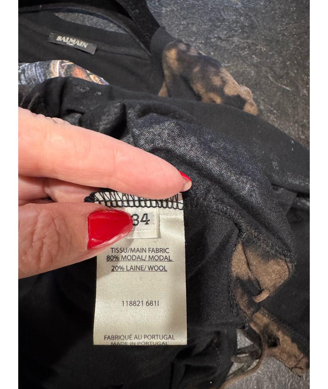 BALMAIN Мульти шерстяное платье, фото 3