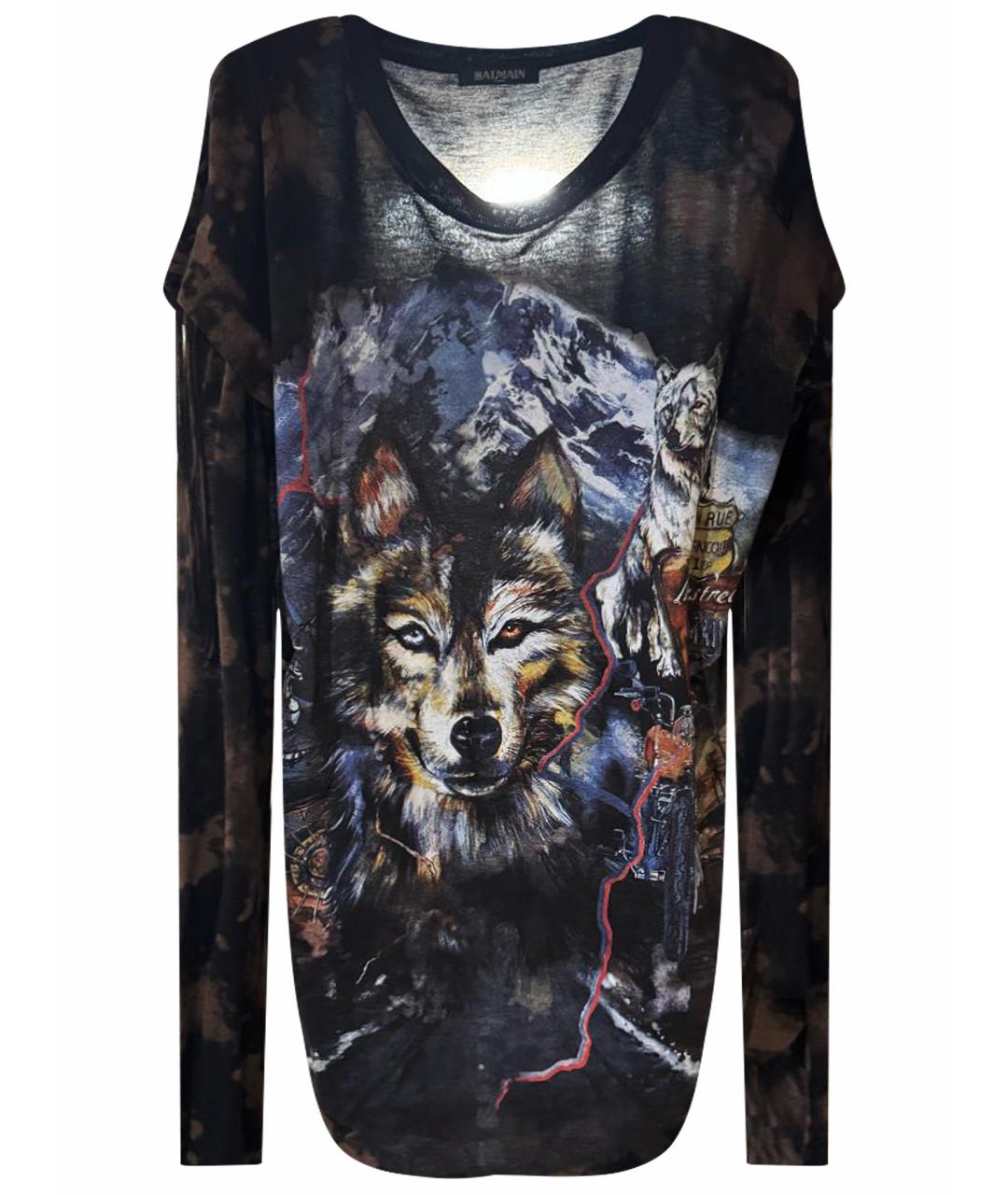 BALMAIN Мульти шерстяное платье, фото 1