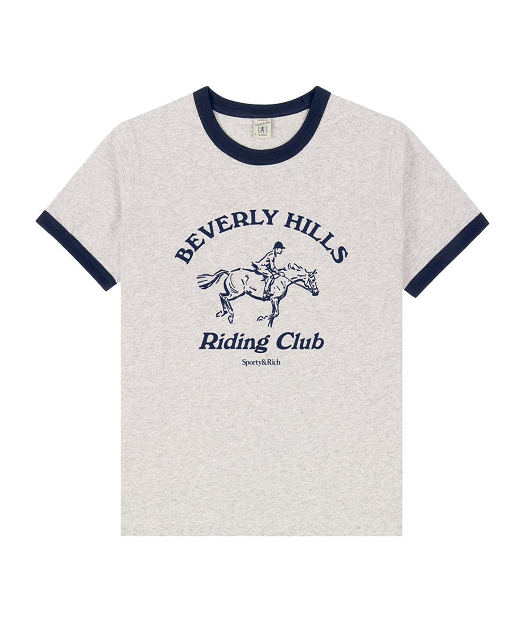 SPORTY AND RICH Белая хлопковая футболка, фото 1