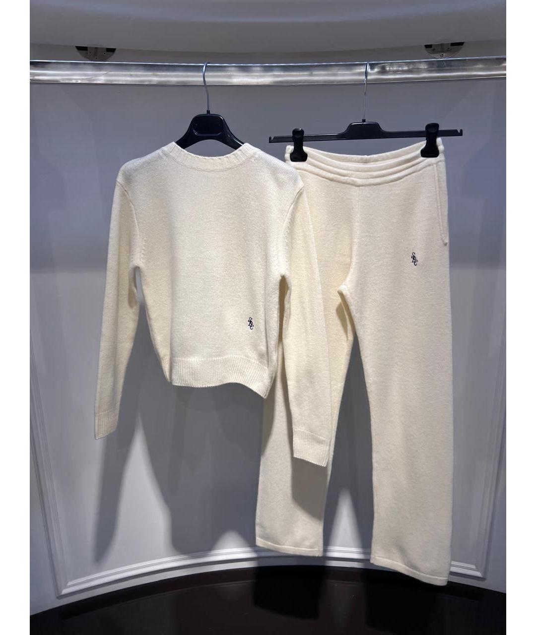 SPORTY AND RICH Бежевый кашемировый спортивные костюмы, фото 3