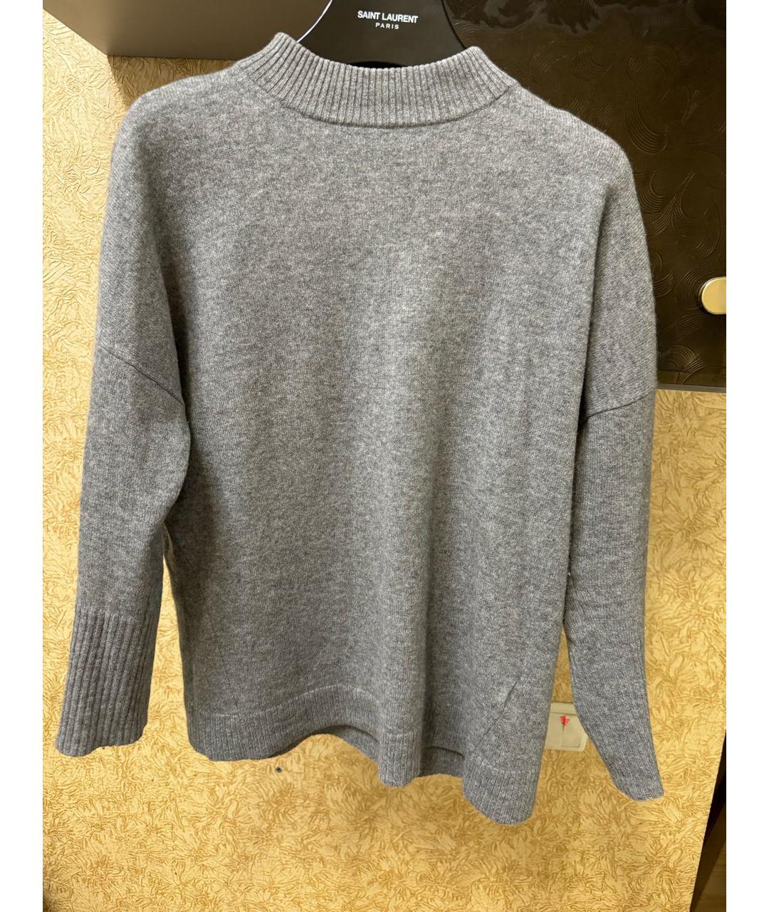 ALLUDE Серый кашемировый джемпер / свитер, фото 5