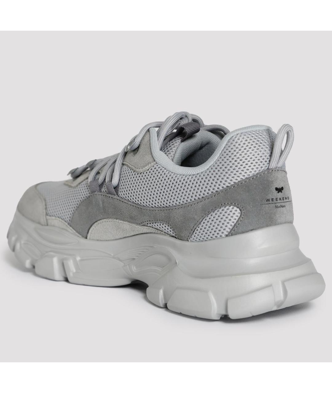 WEEKEND MAX MARA Серые текстильные кроссовки, фото 6