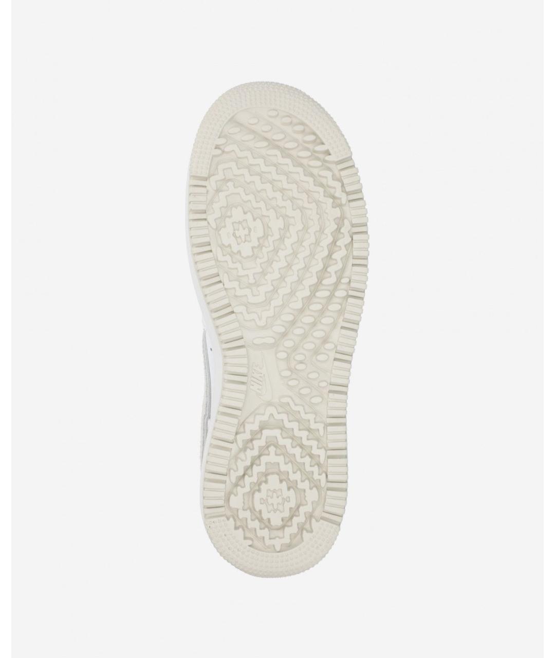 NIKE Белые кожаные низкие кроссовки / кеды, фото 5