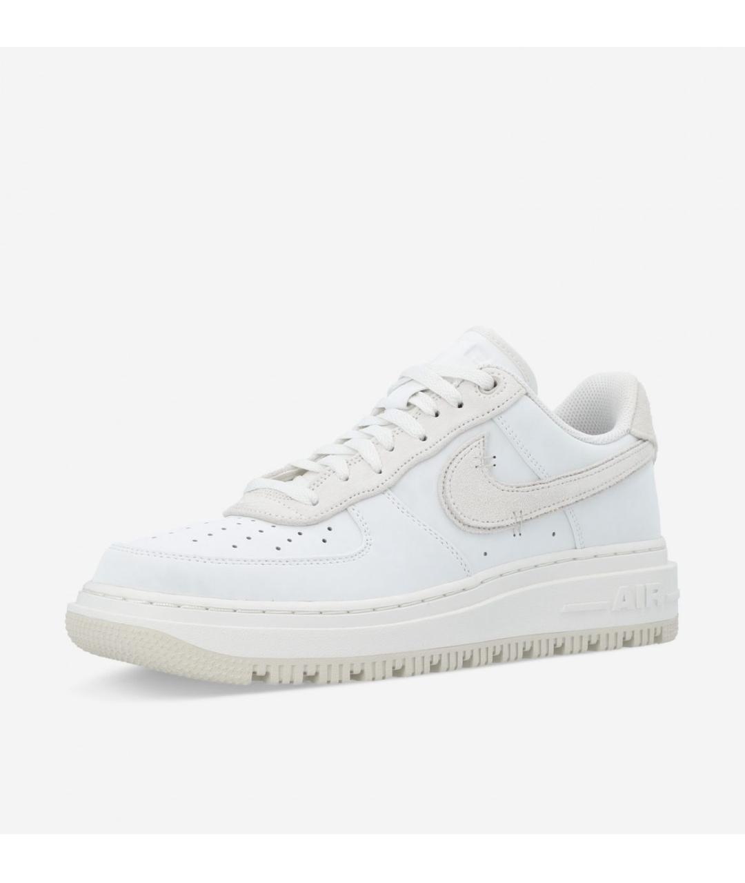 NIKE Белые кожаные низкие кроссовки / кеды, фото 2