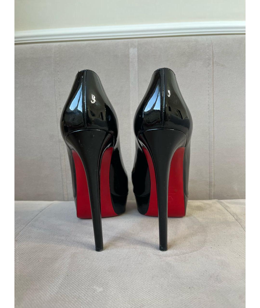CHRISTIAN LOUBOUTIN Черные туфли из лакированной кожи, фото 4