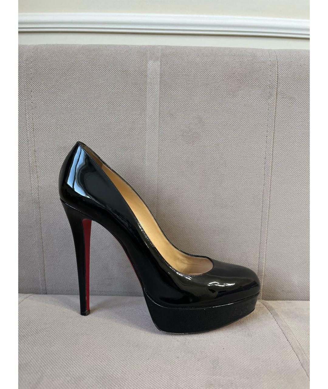 CHRISTIAN LOUBOUTIN Черные туфли из лакированной кожи, фото 5