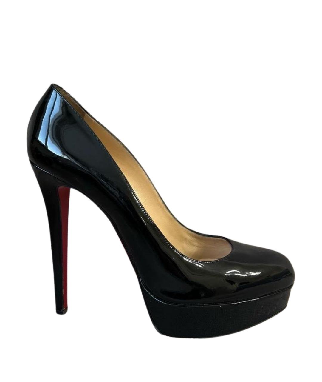 CHRISTIAN LOUBOUTIN Черные туфли из лакированной кожи, фото 1