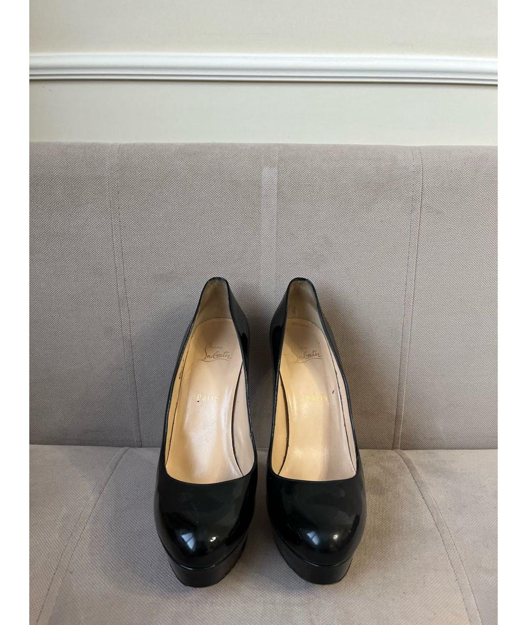 CHRISTIAN LOUBOUTIN Черные туфли из лакированной кожи, фото 2