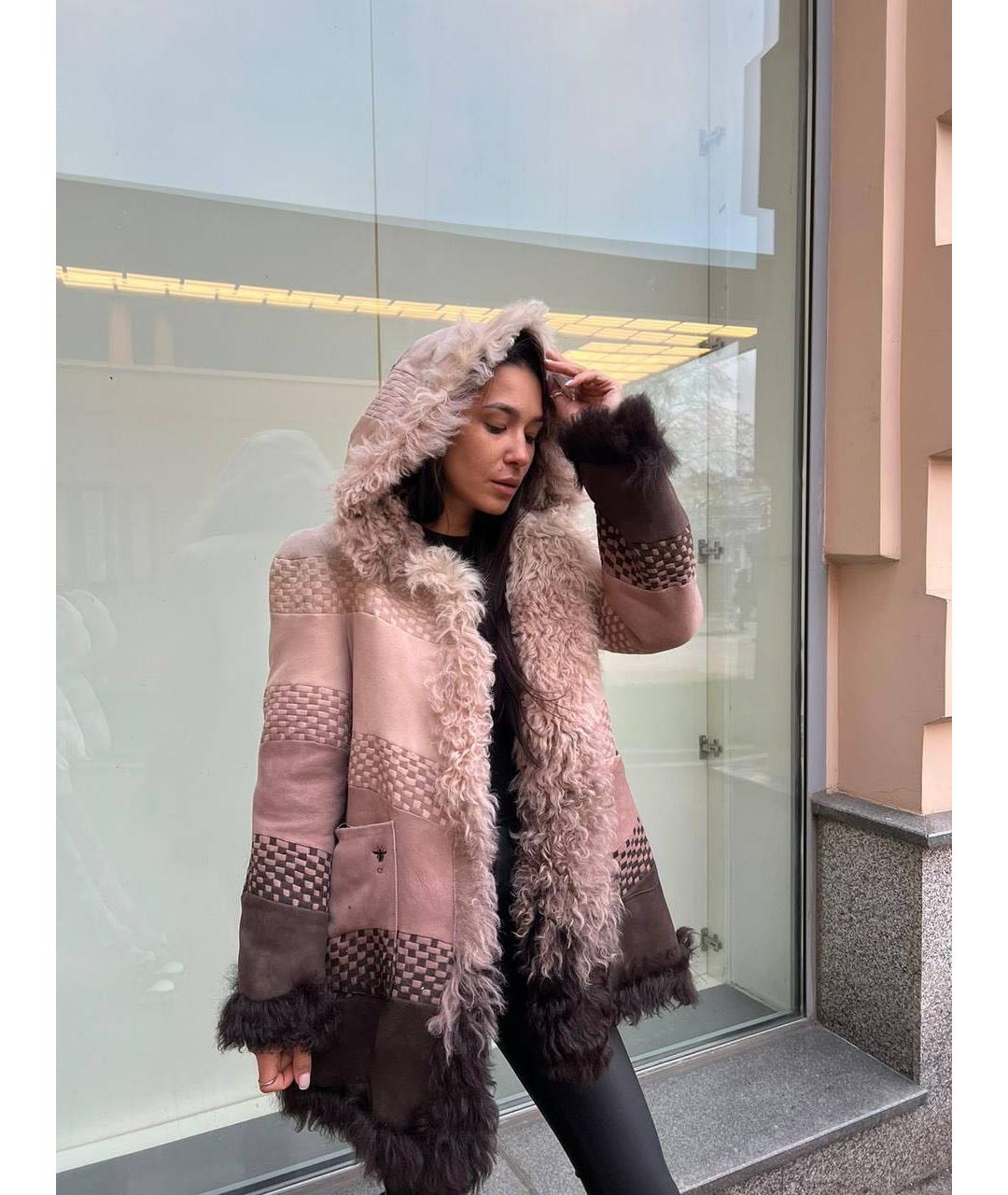 CHRISTIAN DIOR Мульти шерстяная дубленка, фото 3