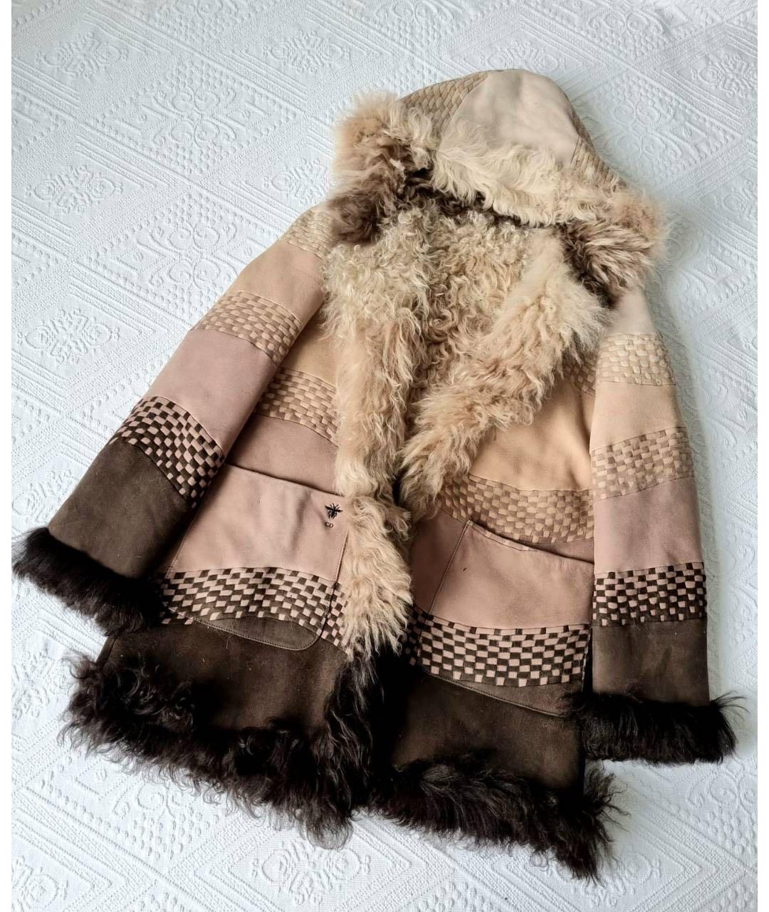 CHRISTIAN DIOR Мульти шерстяная дубленка, фото 4