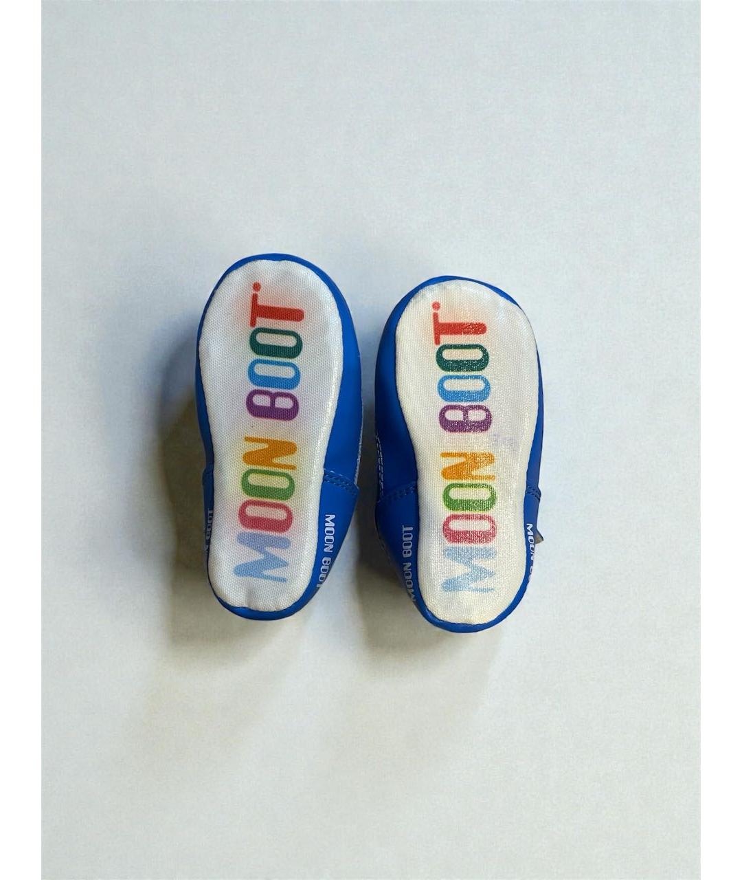 MOON BOOT Синие текстильные ботинки, фото 4