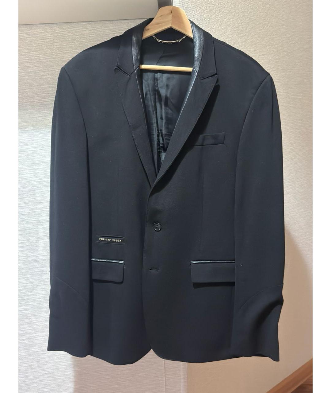 PHILIPP PLEIN Черный вискозный пиджак, фото 5