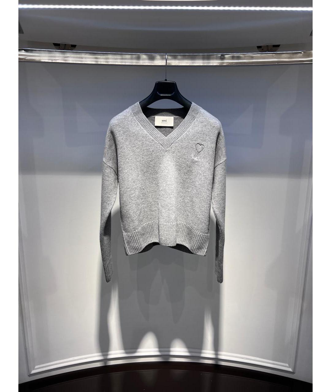 Ami Paris Серый джемпер / свитер, фото 3