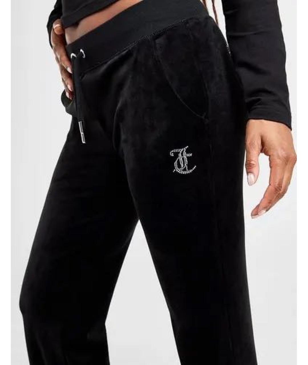 JUICY COUTURE Черный велюровый костюм с брюками, фото 3