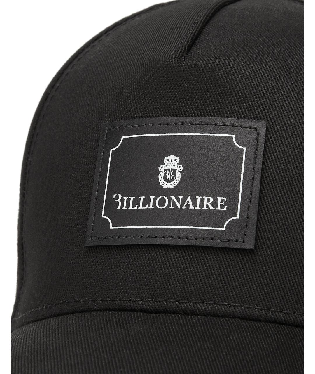BILLIONAIRE Черная хлопковая кепка/бейсболка, фото 4