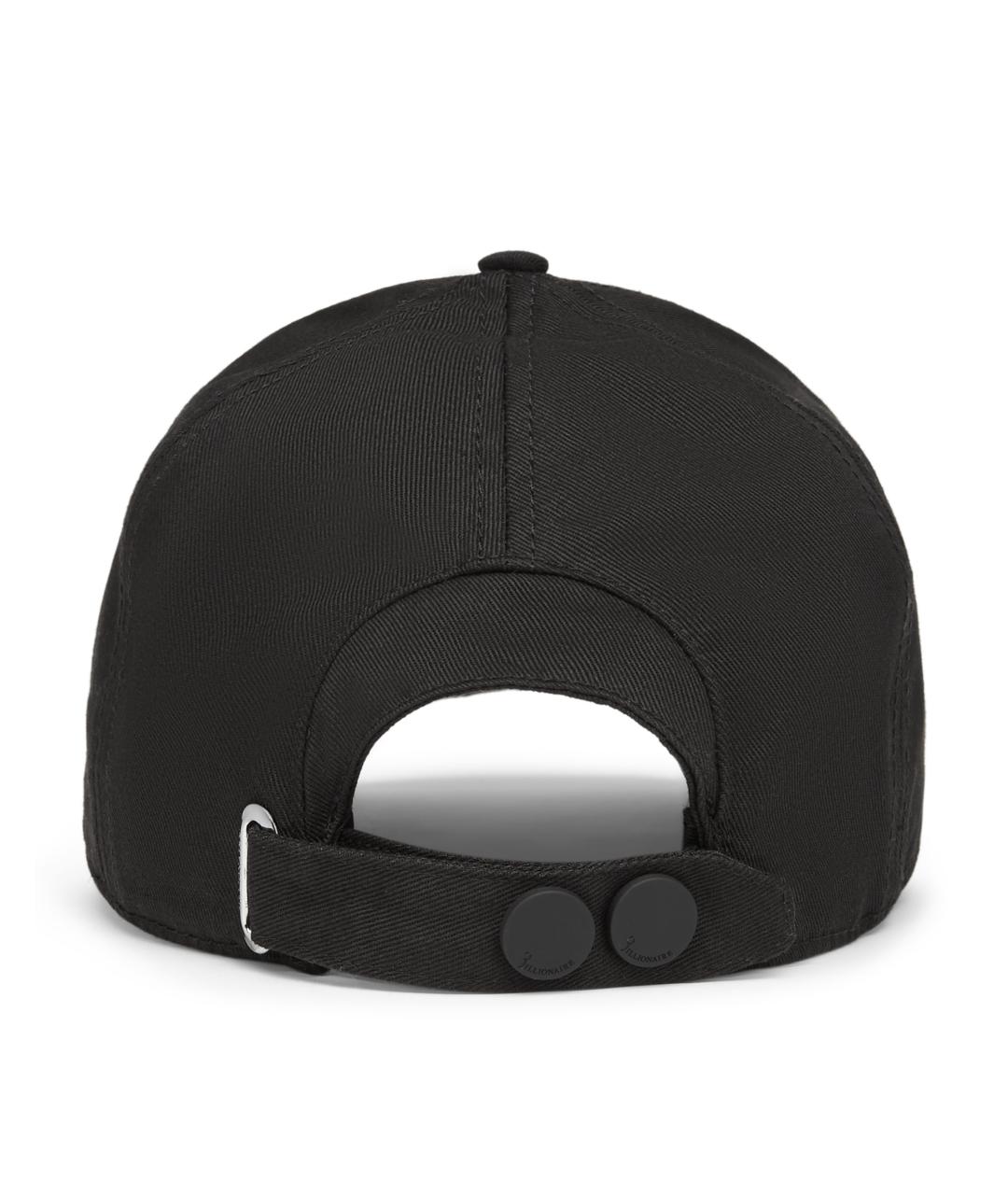 BILLIONAIRE Черная хлопковая кепка/бейсболка, фото 6
