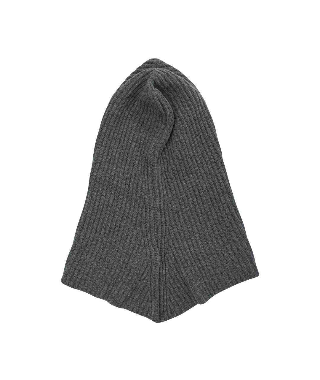 PINKO Серая шерстяная шапка, фото 3