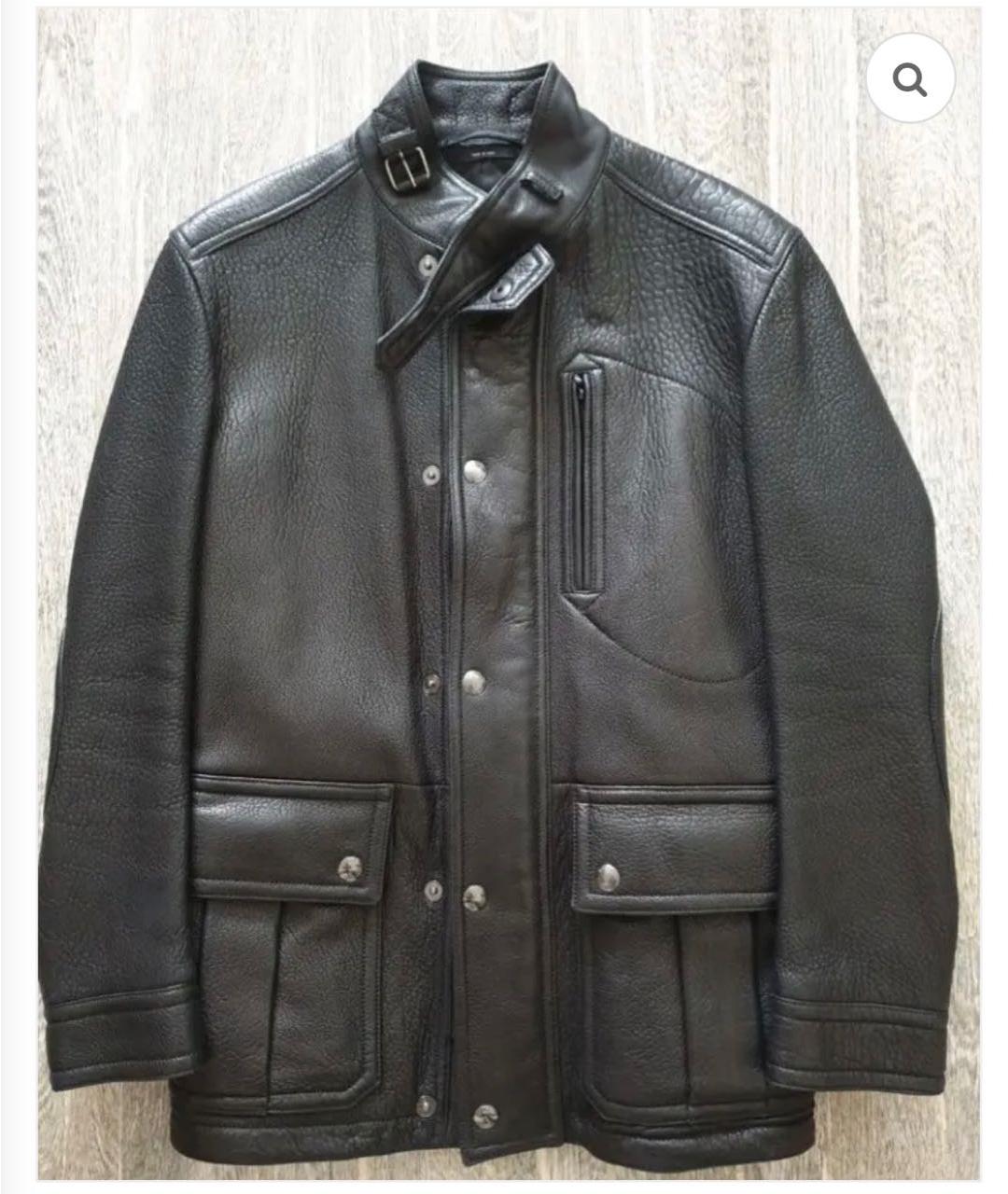 TOM FORD Черная кожаная куртка, фото 9