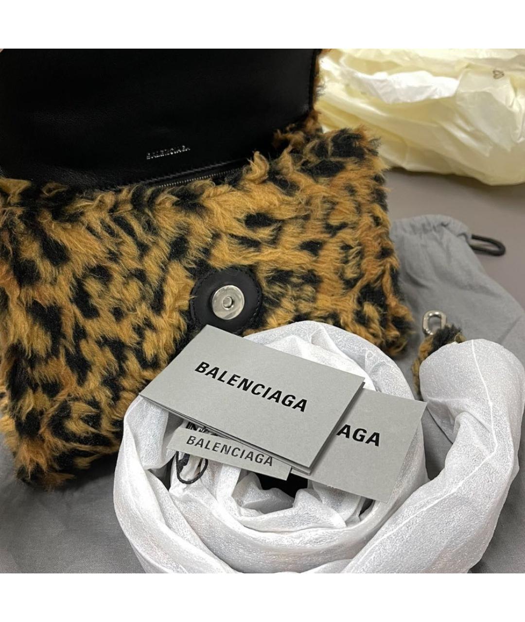 BALENCIAGA Мульти меховая сумка через плечо, фото 4