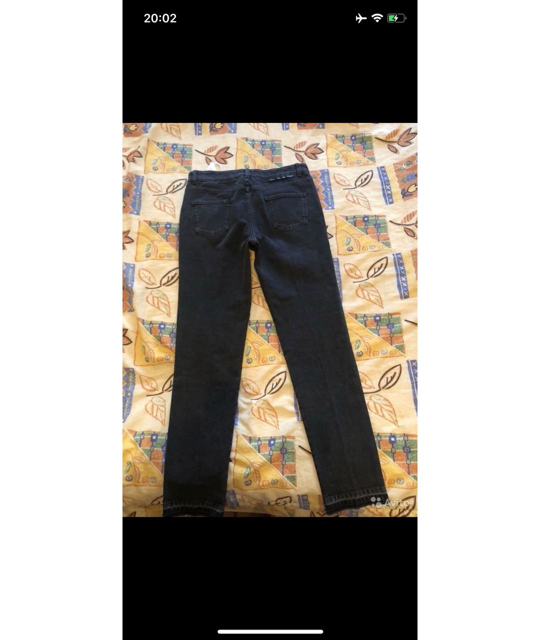 STELLA MCCARTNEY Черные хлопковые прямые джинсы, фото 2