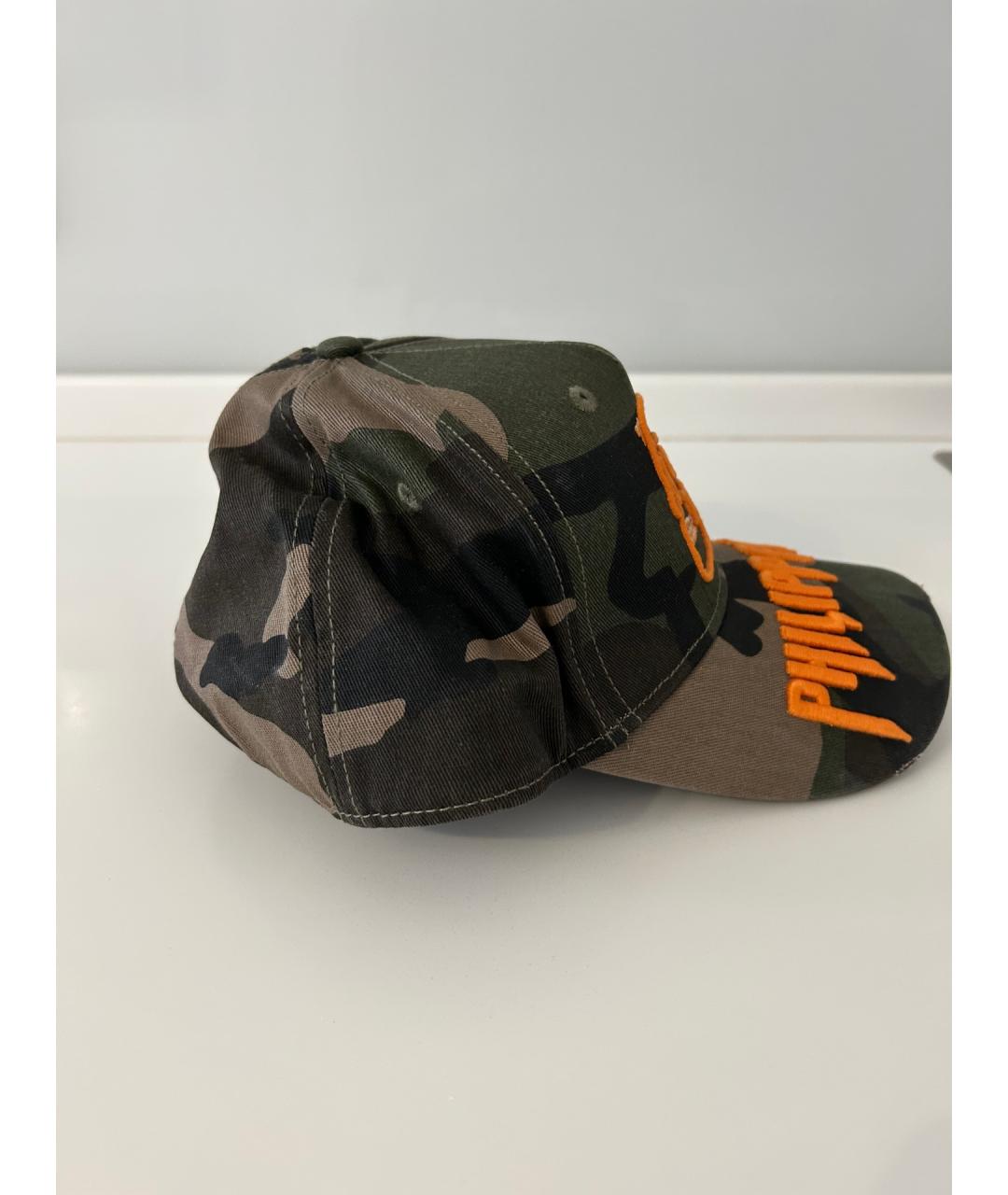PHILIPP PLEIN Хаки хлопковая кепка/бейсболка, фото 3