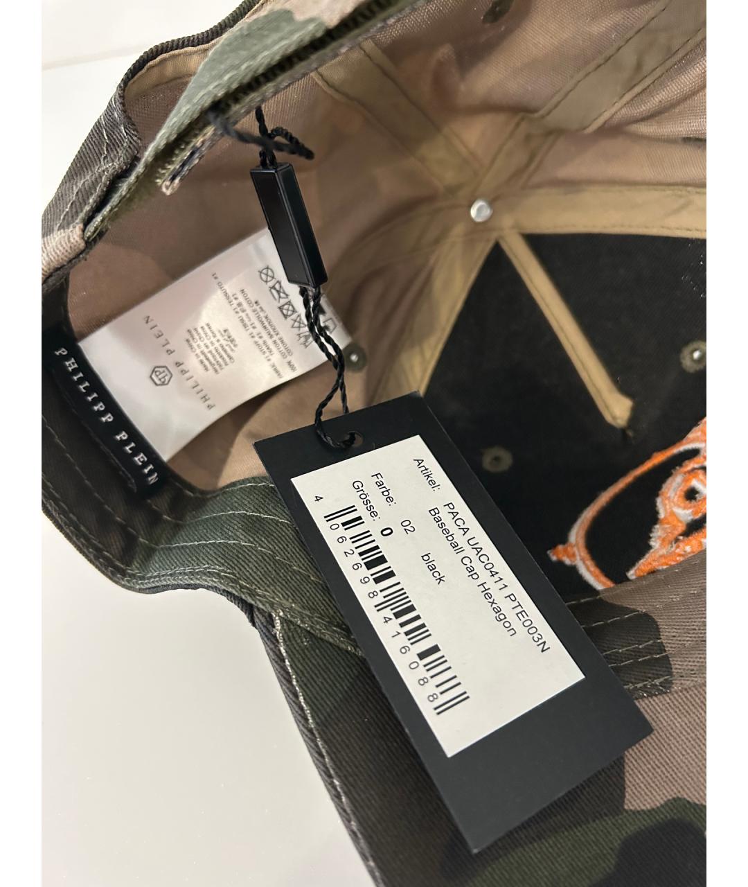 PHILIPP PLEIN Хаки хлопковая кепка/бейсболка, фото 7