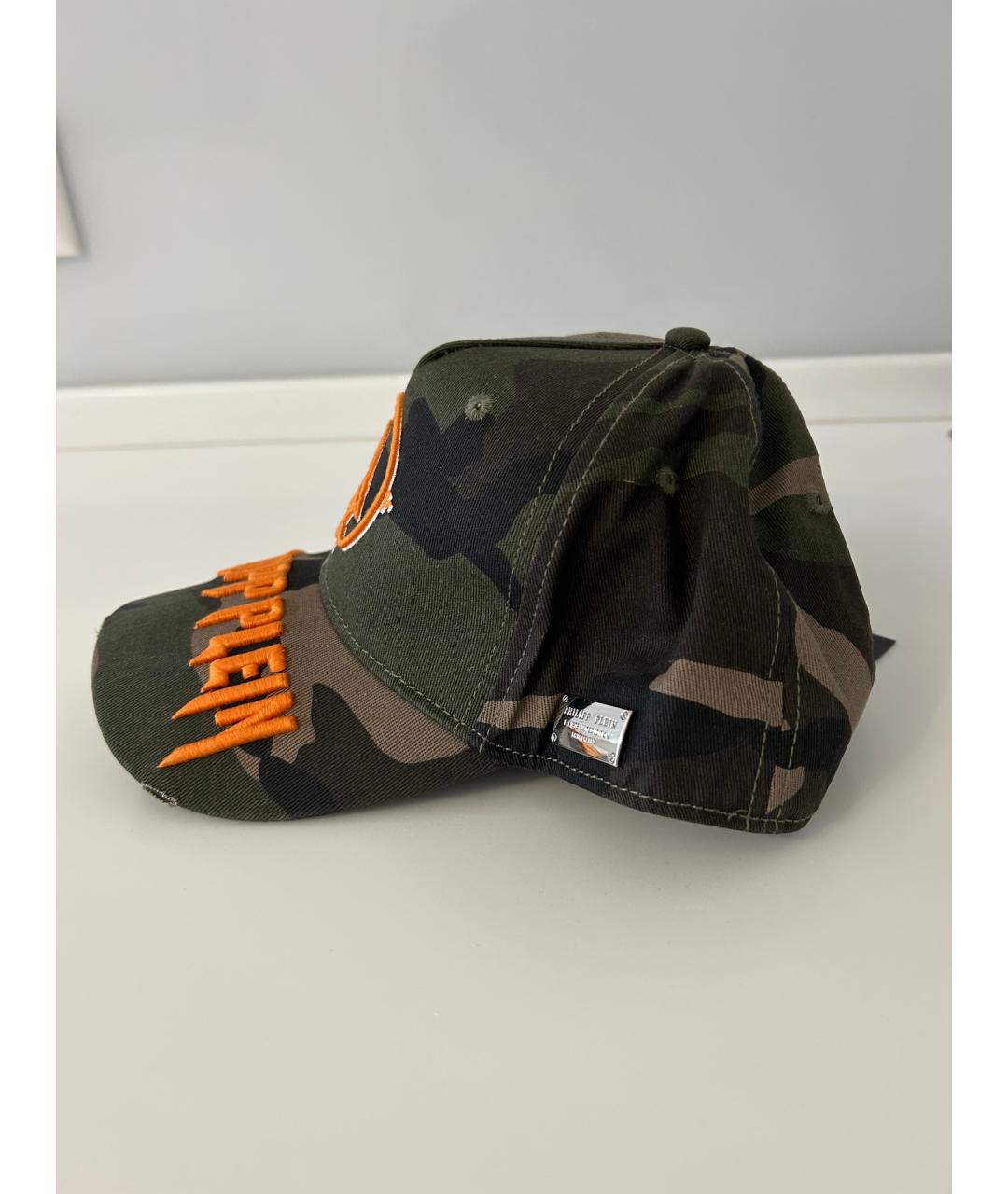 PHILIPP PLEIN Хаки хлопковая кепка/бейсболка, фото 4