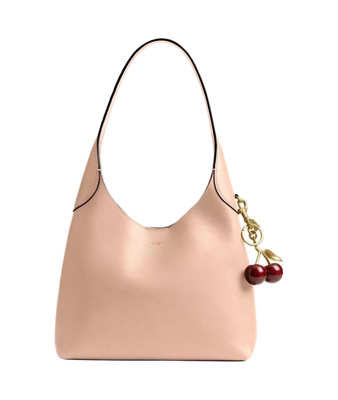 COACH Бежевая кожаная сумка тоут, фото 2