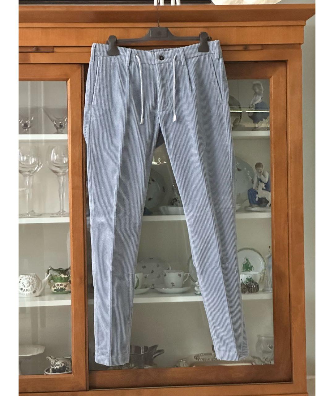 ELEVENTY Серые хлопковые повседневные брюки, фото 9