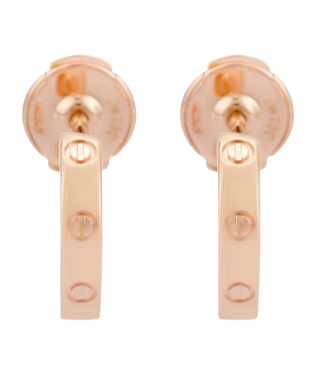 CARTIER Золотые серьги из розового золота, фото 1