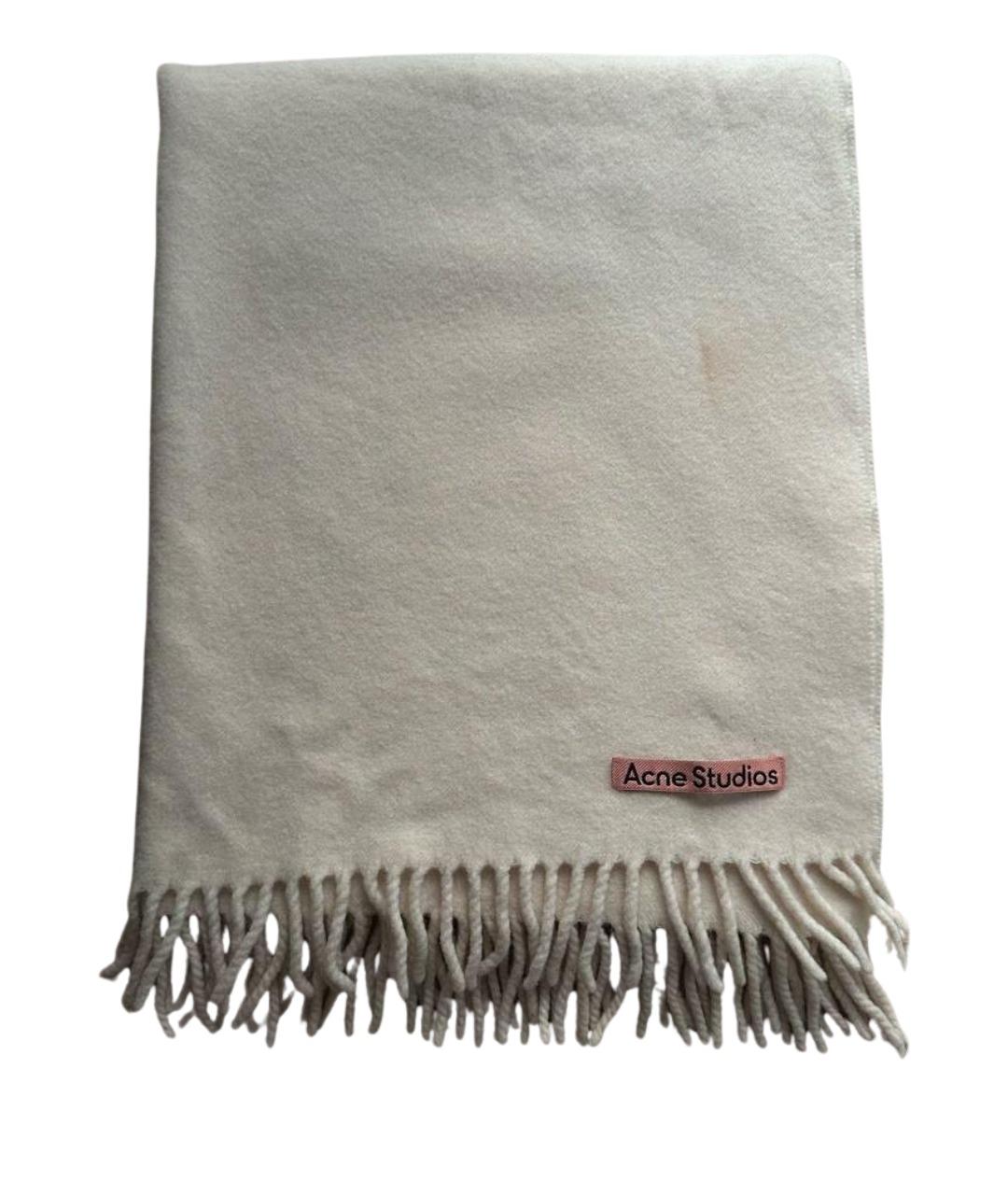 ACNE STUDIOS Бежевый шерстяной шарф, фото 1