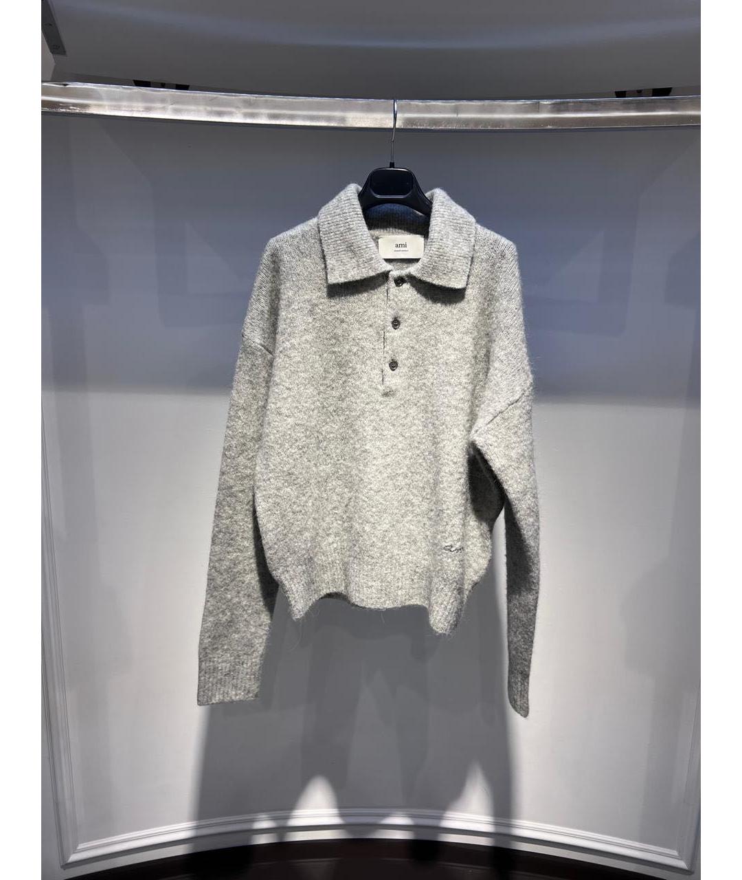 Ami Paris Серый джемпер / свитер, фото 3