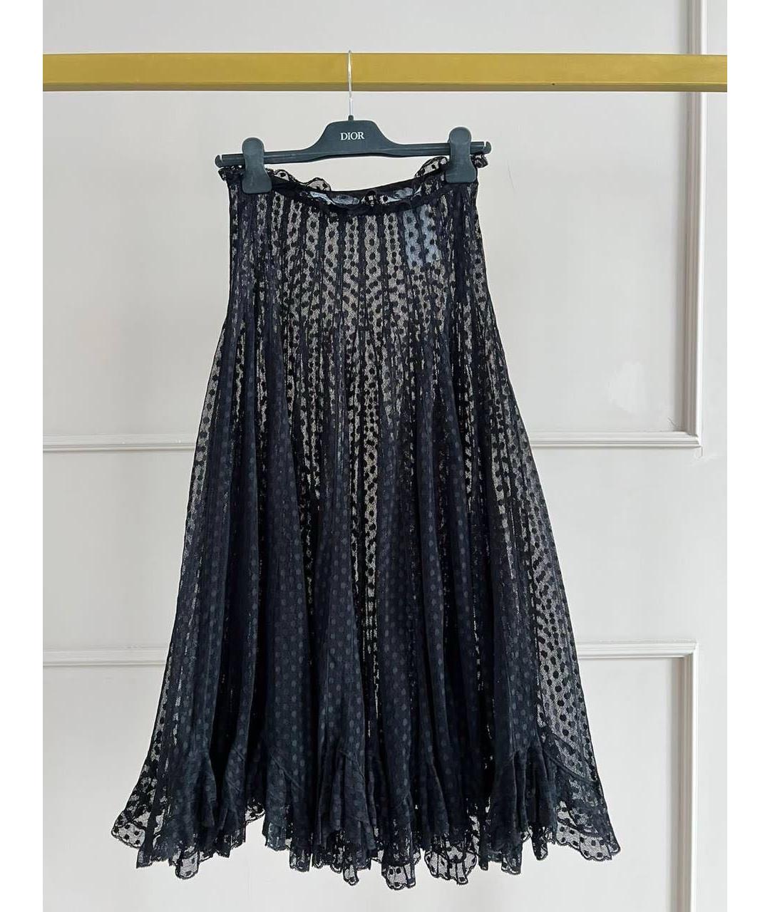 CHRISTIAN DIOR Черная юбка макси, фото 3