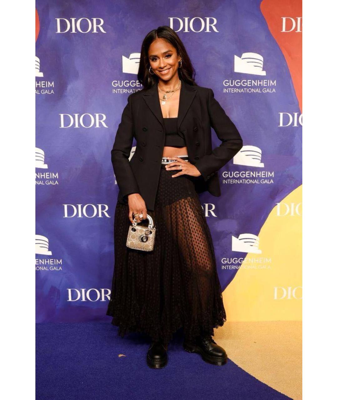 CHRISTIAN DIOR Черная юбка макси, фото 2