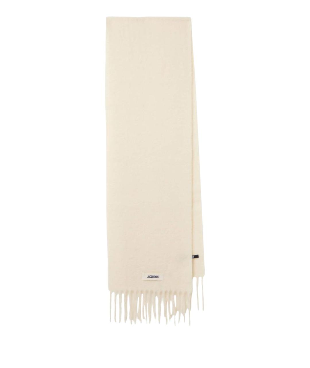 JACQUEMUS Бежевый шерстяной шарф, фото 1