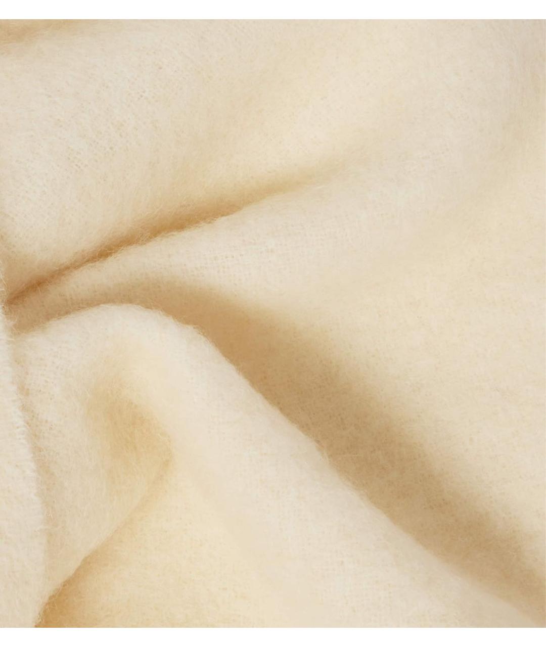 JACQUEMUS Бежевый шерстяной шарф, фото 5