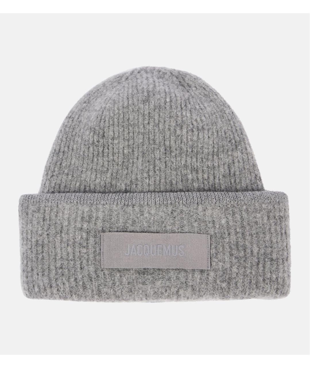 JACQUEMUS Серая шерстяная шапка, фото 5