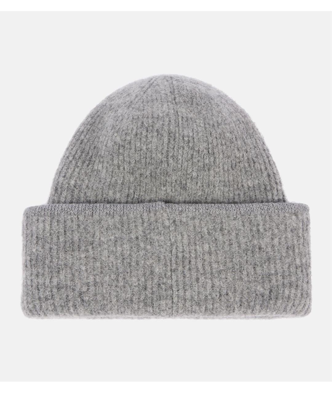 JACQUEMUS Серая шерстяная шапка, фото 4