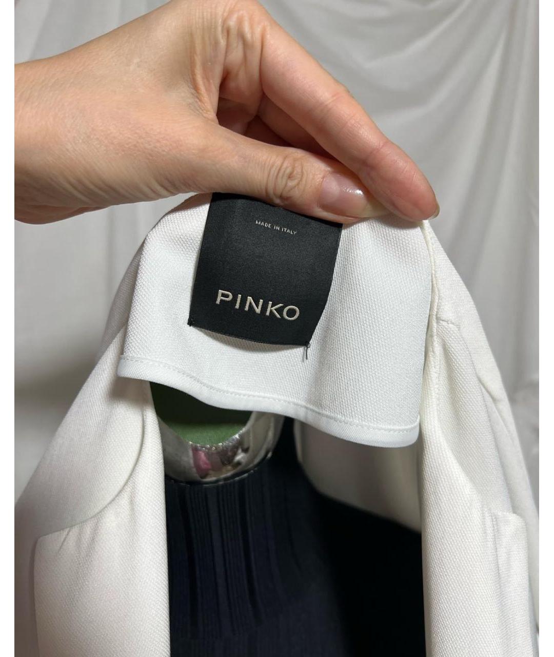 PINKO Белая ацетатная блузы, фото 7