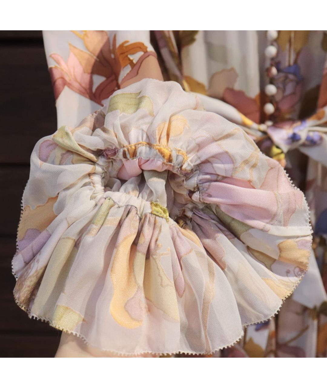 ZIMMERMANN Мульти шелковое повседневное платье, фото 6