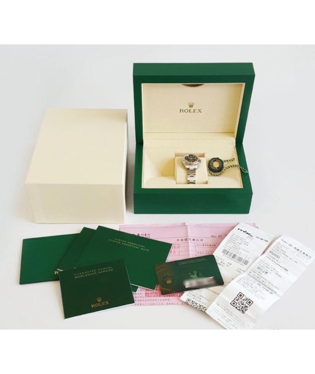 ROLEX Серебряные металлические часы, фото 2