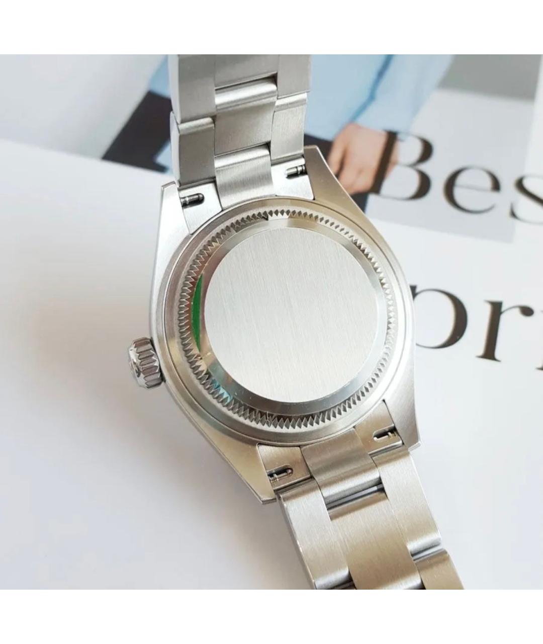 ROLEX Серебряные металлические часы, фото 6