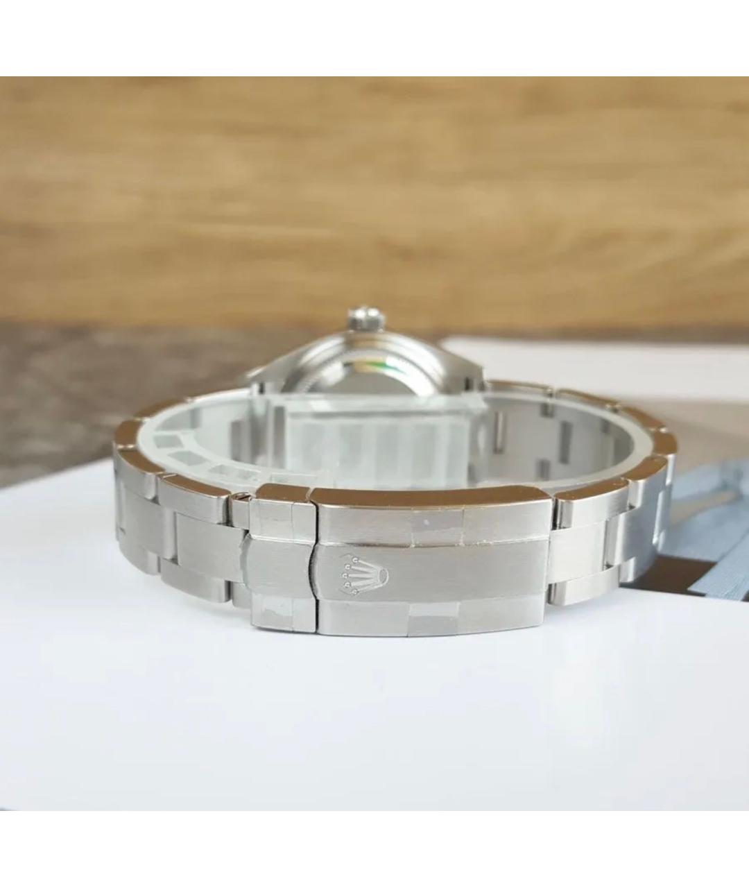ROLEX Серебряные металлические часы, фото 5