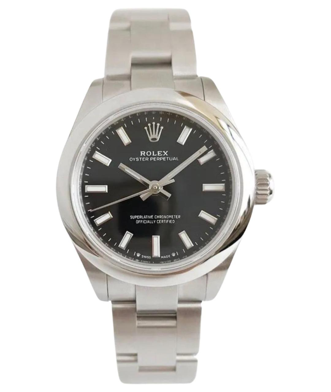 ROLEX Серебряные металлические часы, фото 1