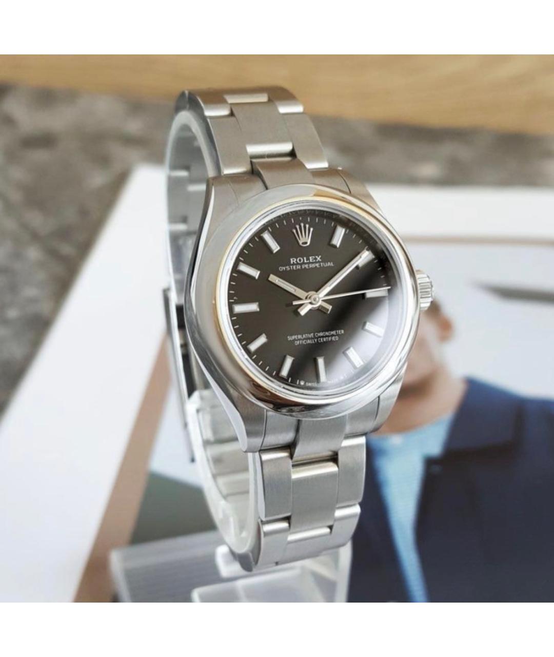 ROLEX Серебряные металлические часы, фото 3