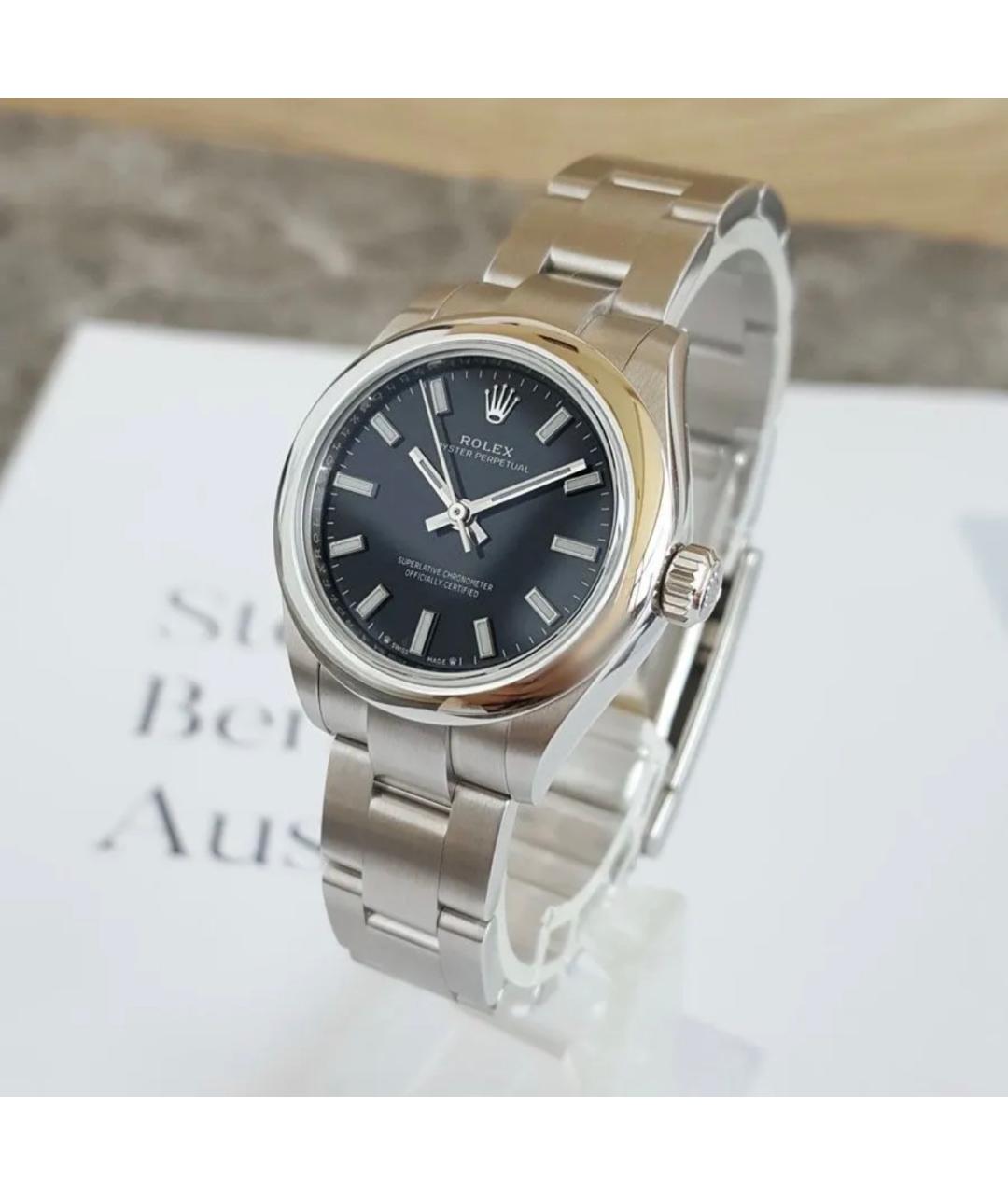 ROLEX Серебряные металлические часы, фото 4