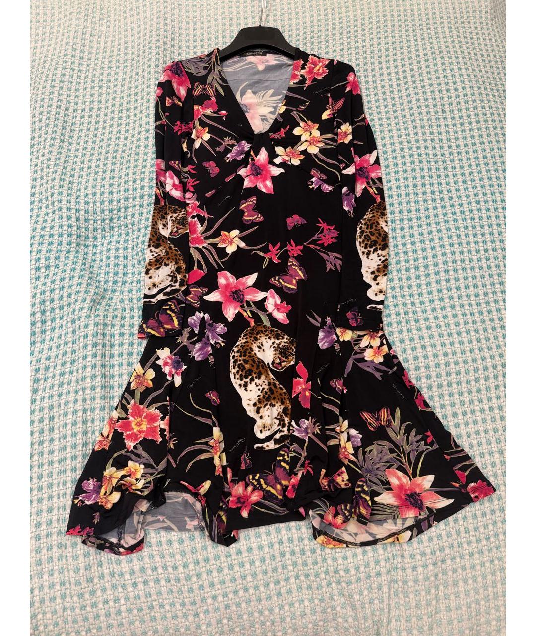 ROBERTO CAVALLI Мульти вискозное повседневное платье, фото 9