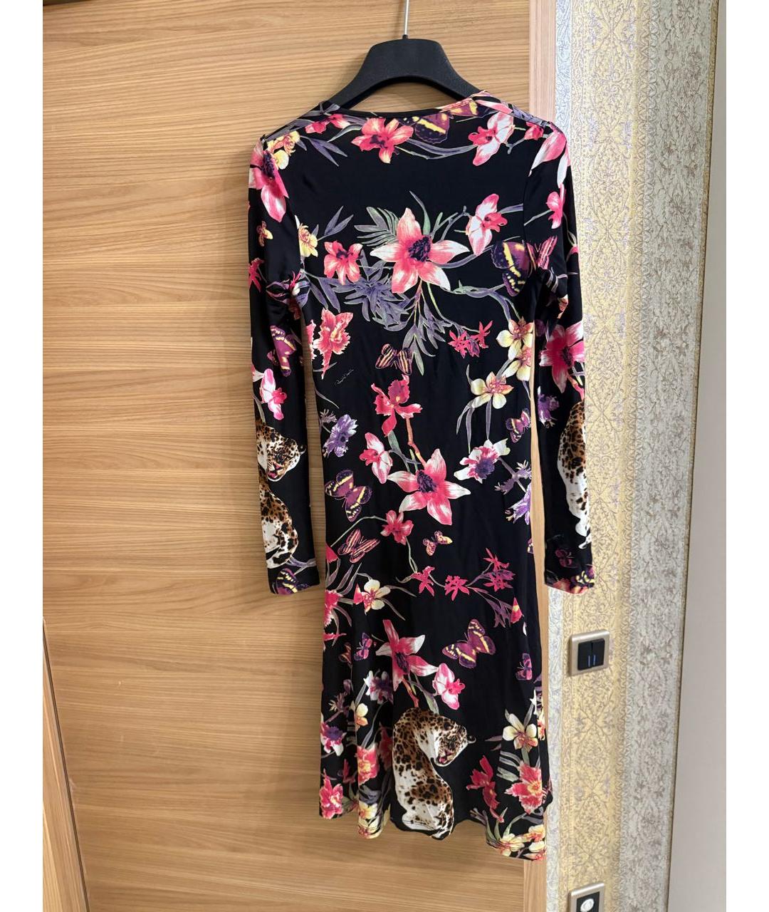 ROBERTO CAVALLI Мульти вискозное повседневное платье, фото 7